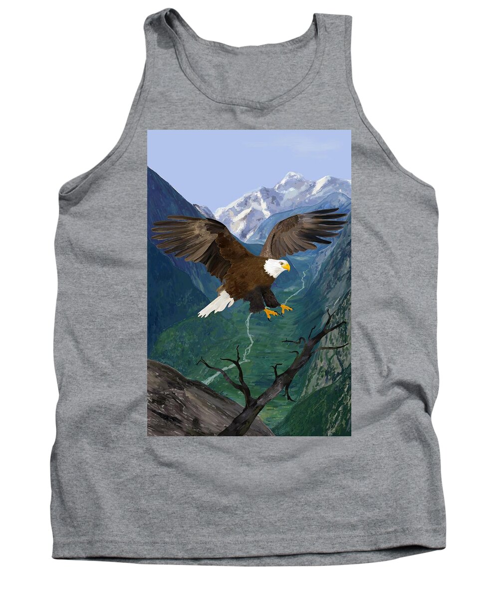 Victor Shelley Tank Top featuring the painting Eagle by Victor Shelley