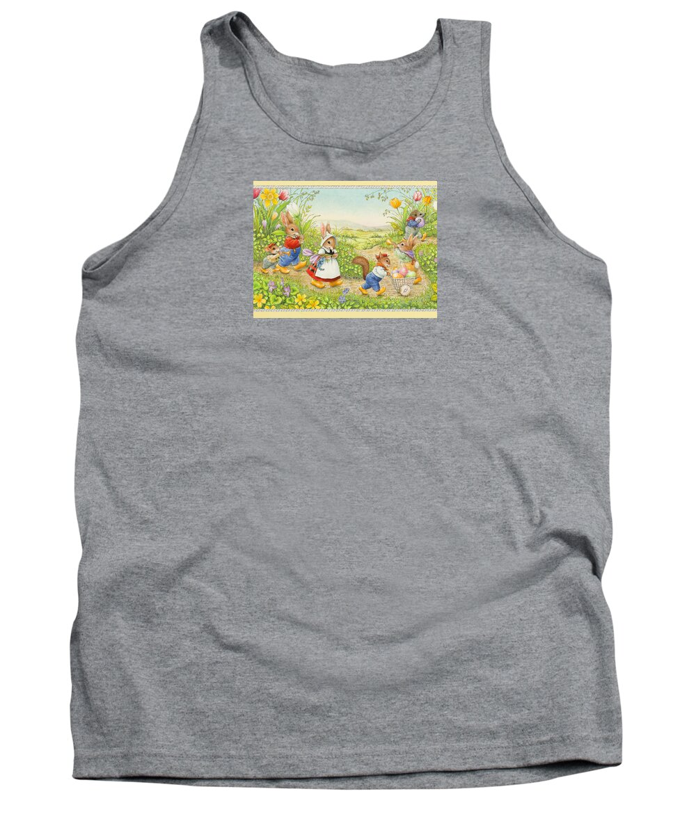 Easter Tank Top featuring the painting Easer Parade by Lynn Bywaters
