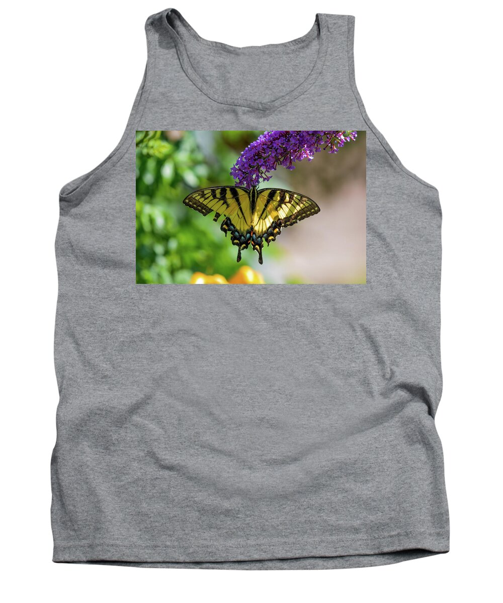 Eastern Tiger Swallowtail Butterfly Tank Top featuring the photograph Eastern Tiger Swallowtail Butterfly by Sam Rino