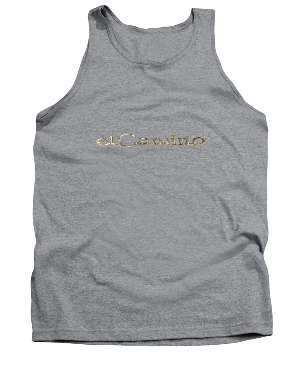 Automotive Tank Top featuring the photograph El Camino Emblem by YoPedro