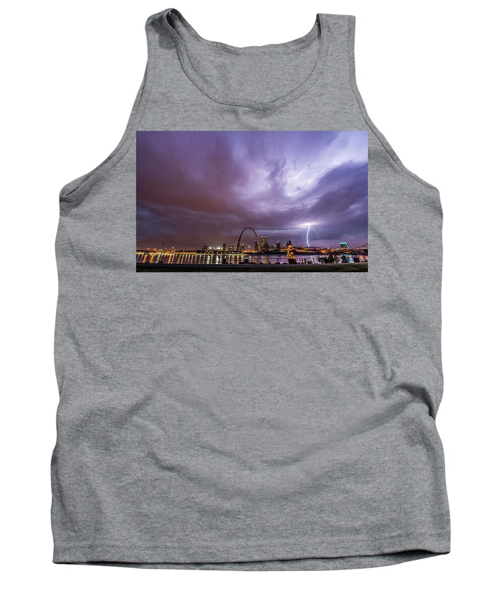 St. Louis Tank Top featuring the photograph Electric Gateway by Marcus Hustedde