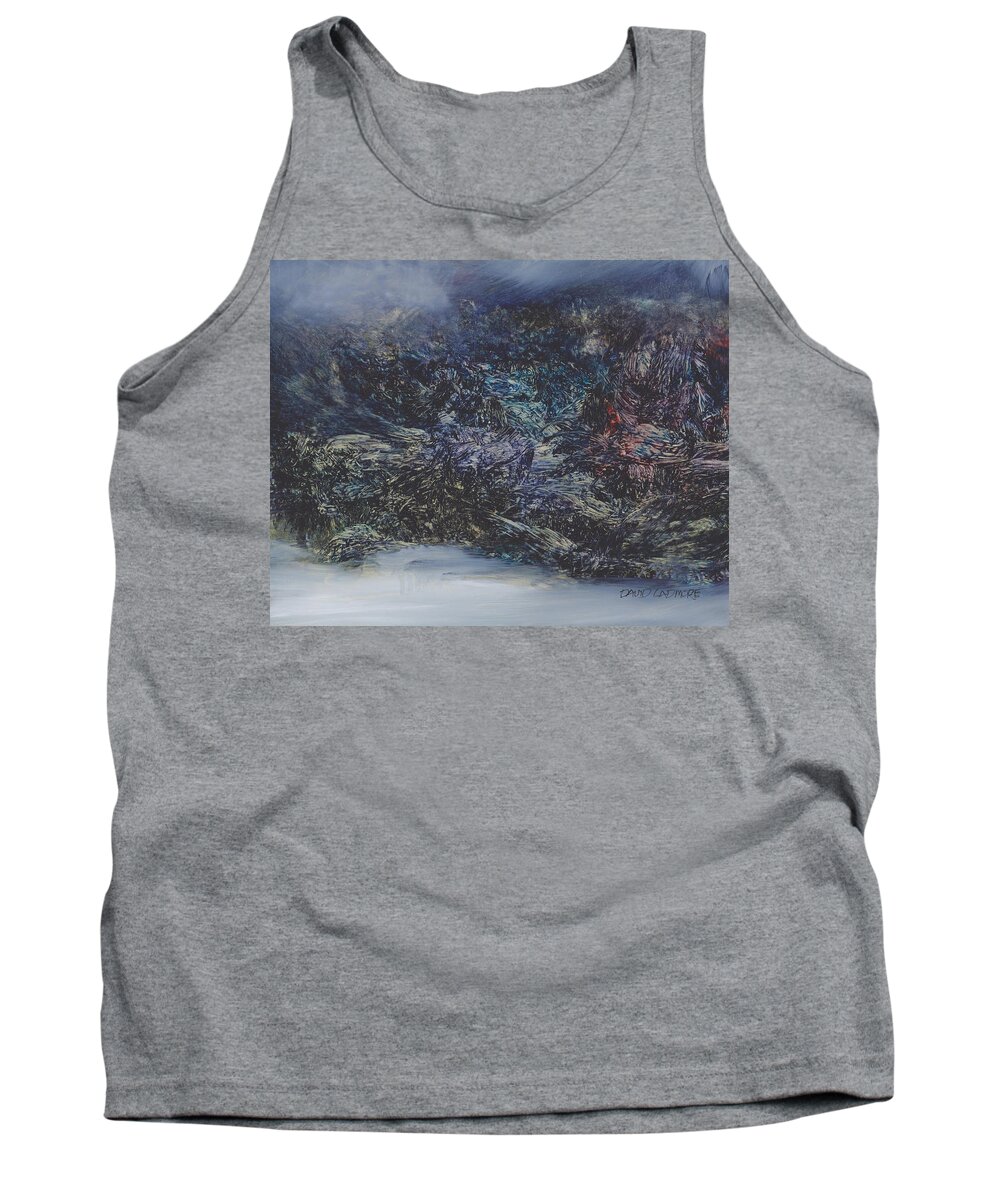 Elemental Tank Top featuring the painting Elemental 59 by David Ladmore