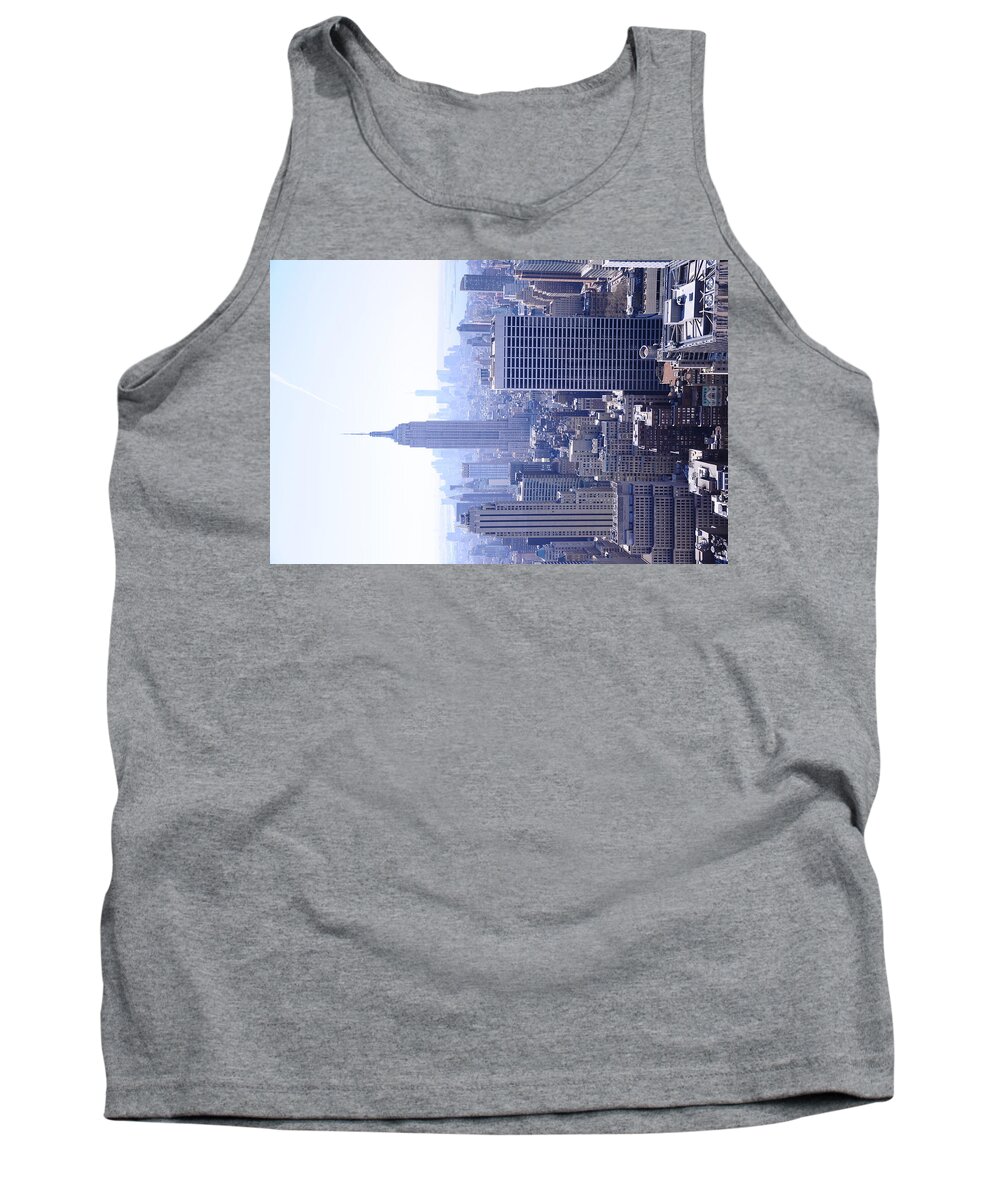America Architecture Building Buildings Cafe Central Columbia Historic Indoor Library New Newyork Nyc Park Scene Sightseeing State Travel University York Empire State Tank Top featuring the photograph Empire State Building by Jeffson Chan