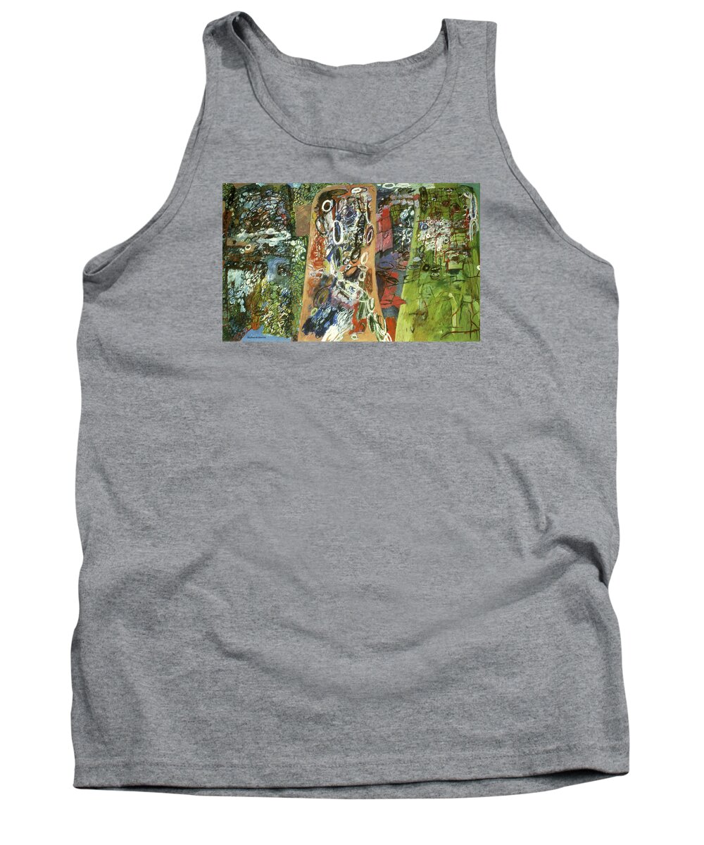 Painting Tank Top featuring the painting Encaged by Richard Baron