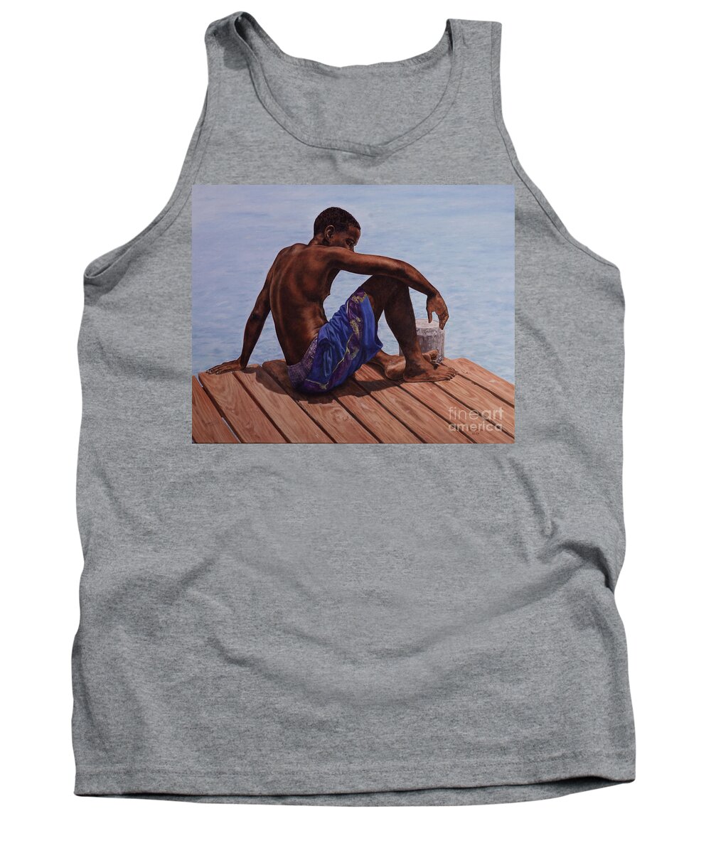 Roshanne Tank Top featuring the painting Endless Summer by Roshanne Minnis-Eyma