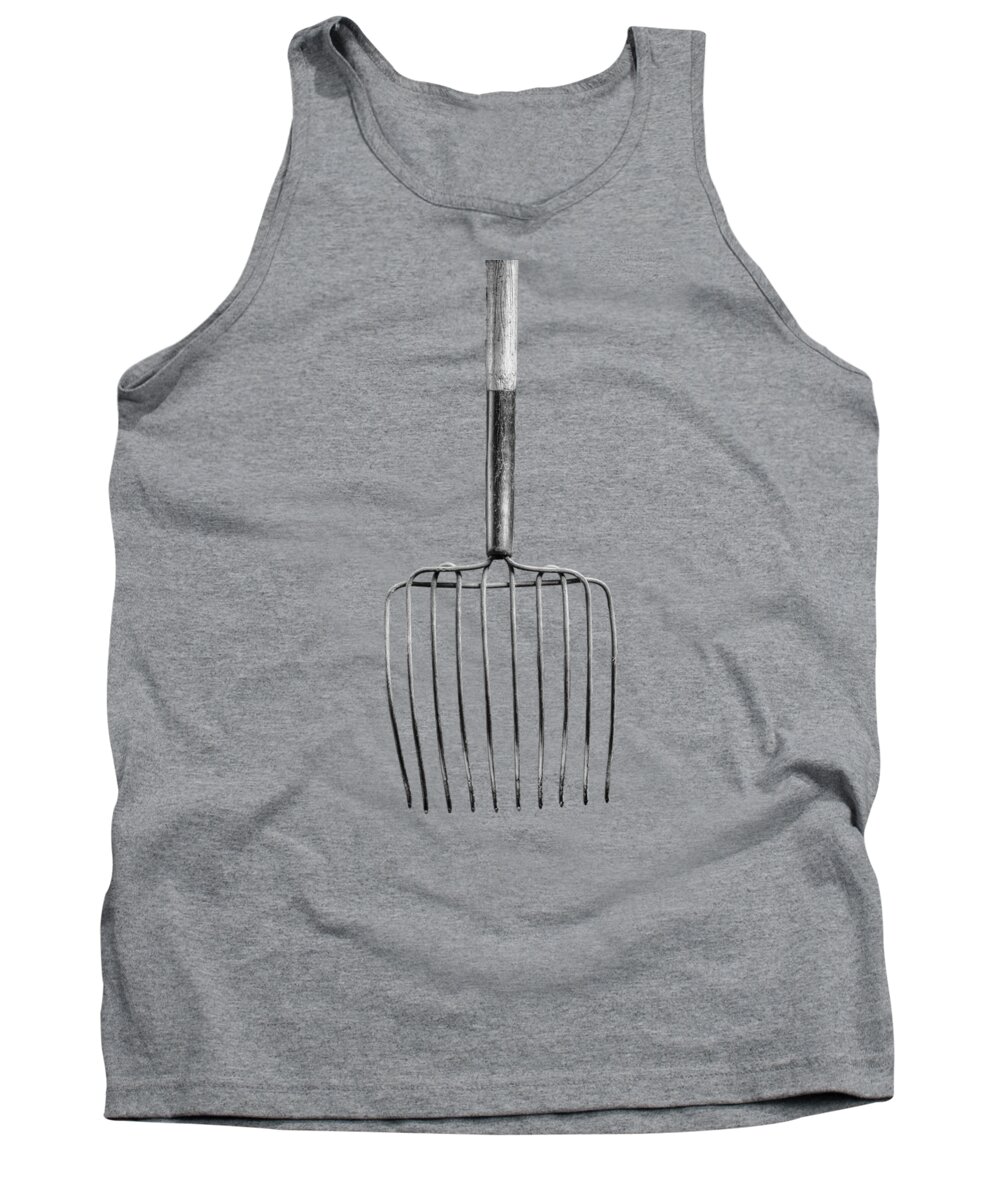Background Tank Top featuring the photograph Ensilage Fork Down by YoPedro
