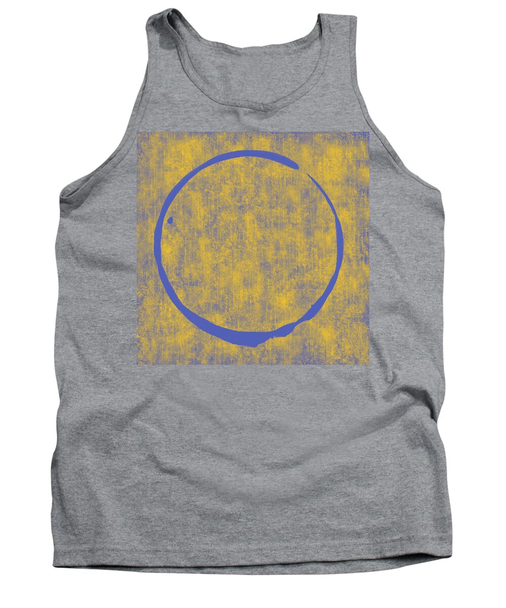 Circle Tank Top featuring the painting Enso 2 by Julie Niemela