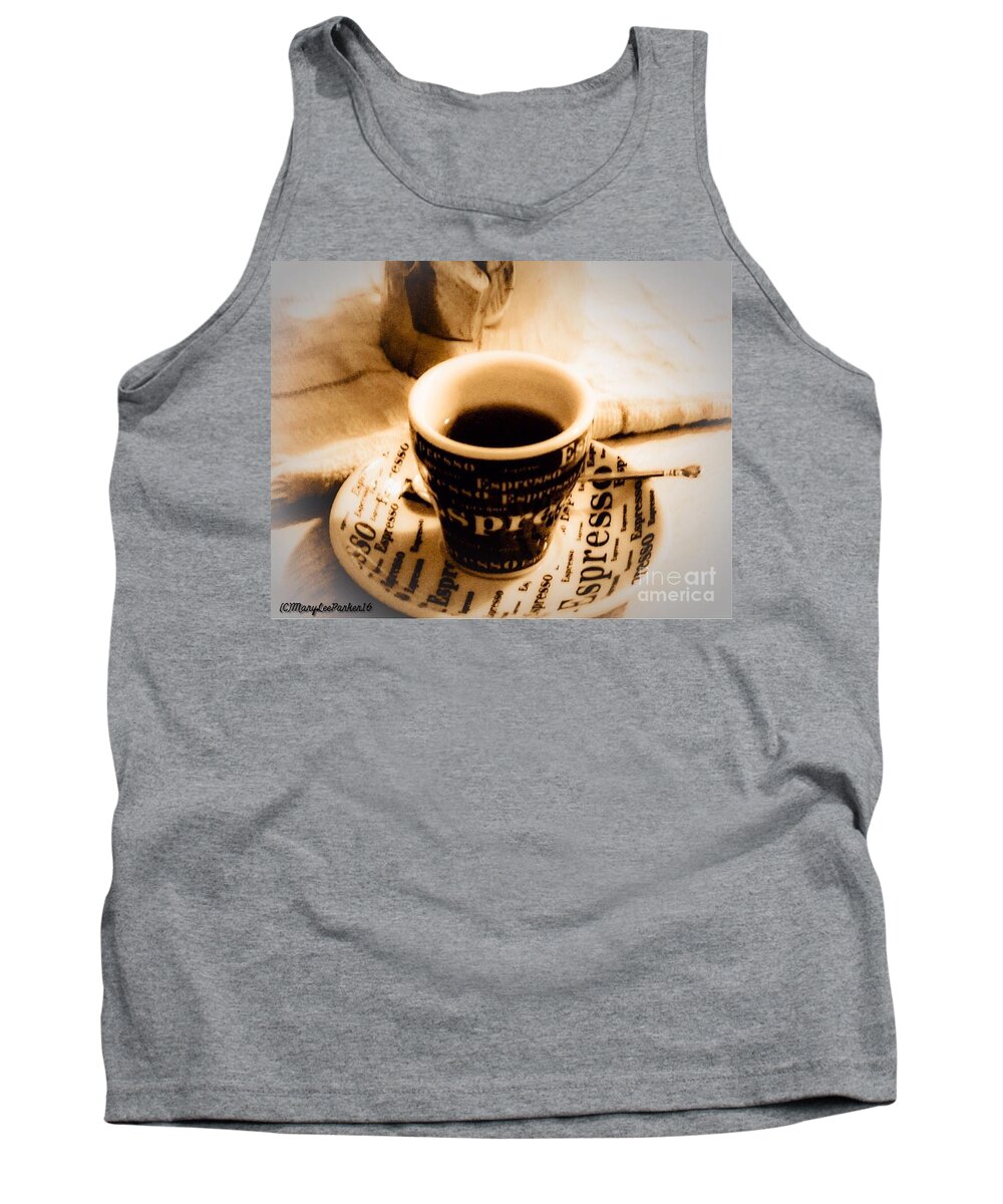 Photograph Tank Top featuring the photograph Espresso Anyone by MaryLee Parker