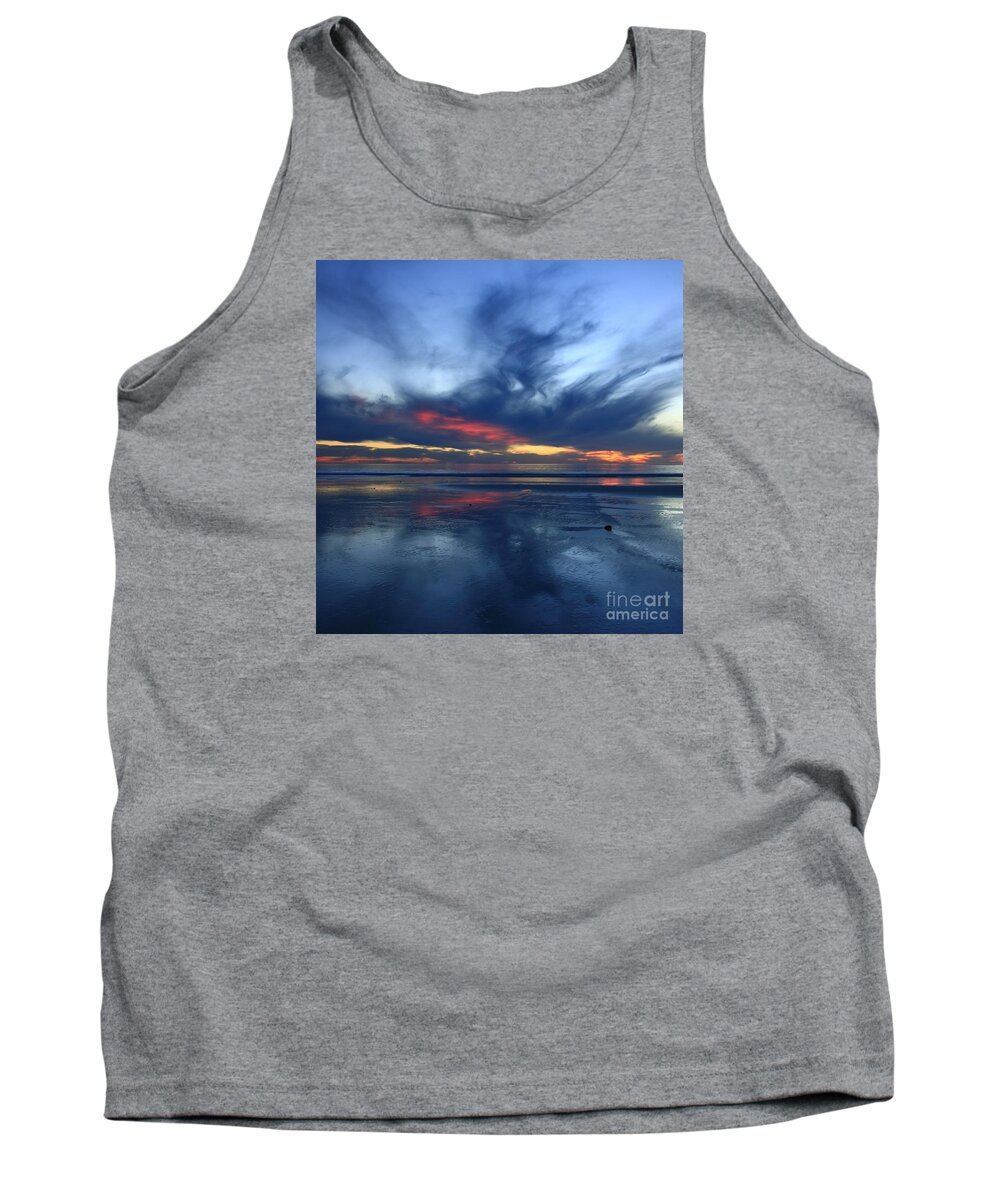  Cardiff By The Sea Tank Top featuring the photograph San Elijo State Beach by John F Tsumas