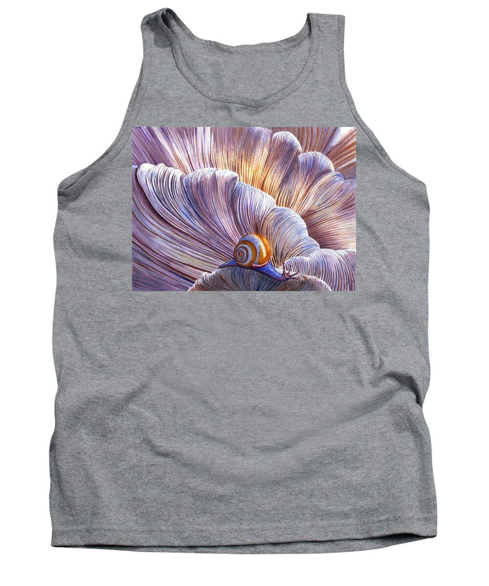 Mushroom Tank Top featuring the painting Etherial by Catherine G McElroy