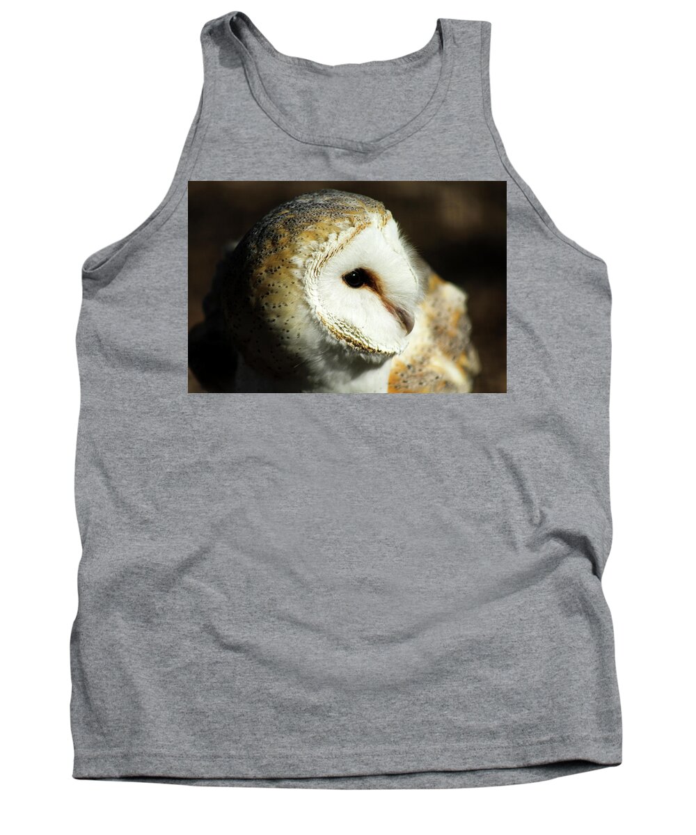Owl Tank Top featuring the photograph European Barn Owl by Holly Ross