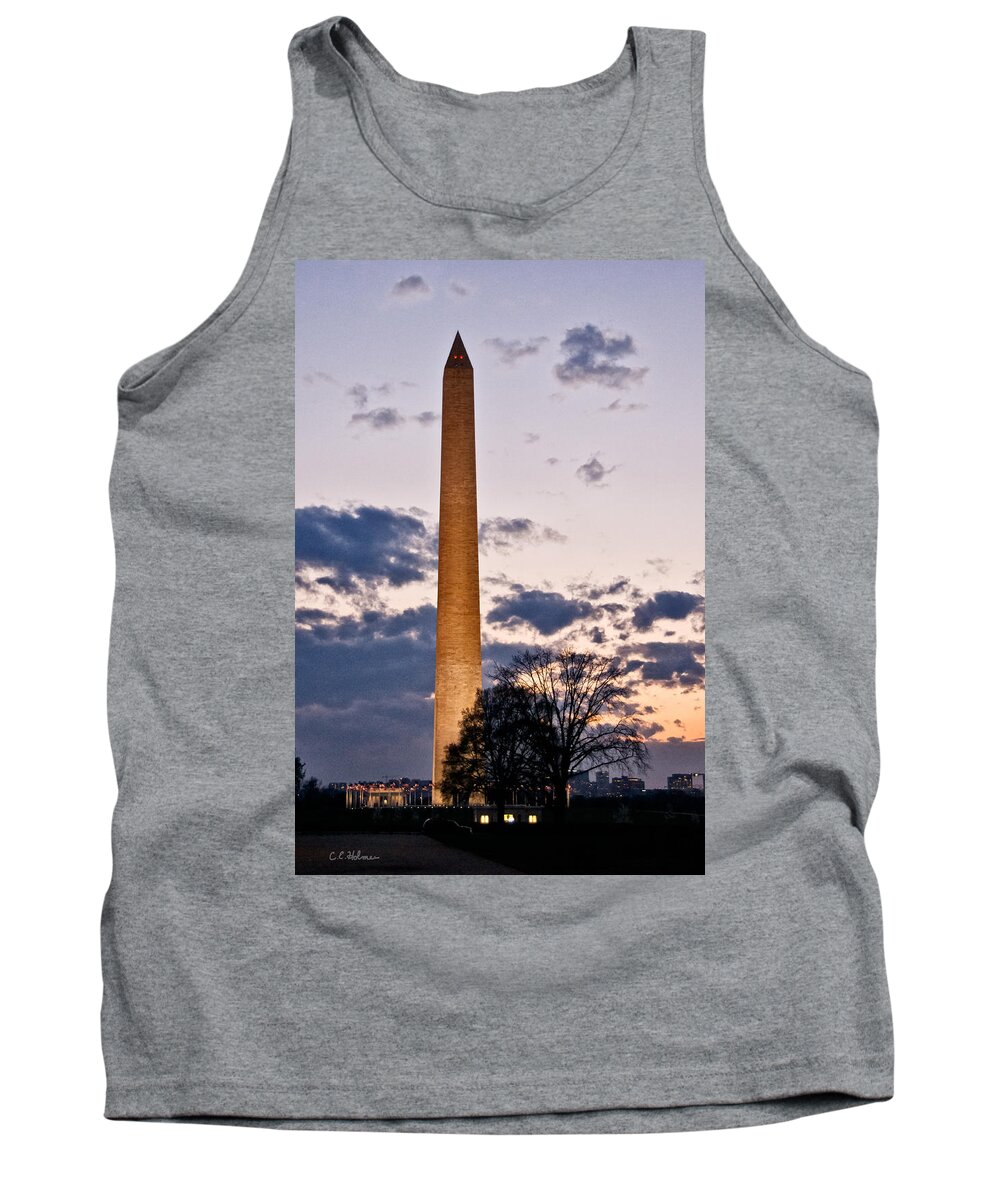 Monument Tank Top featuring the photograph Evening Inspiration by Christopher Holmes