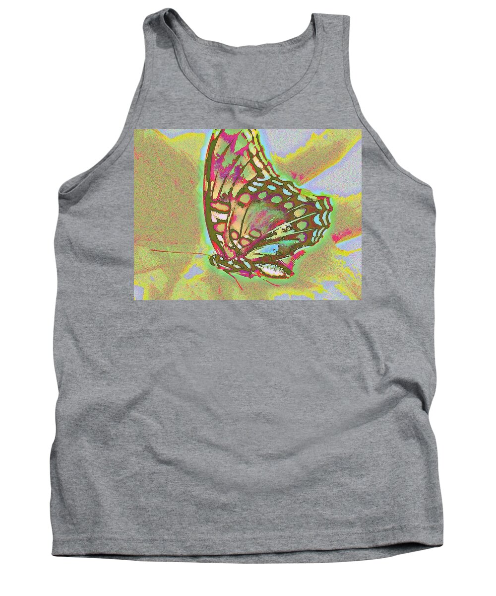 Butterfly Tank Top featuring the photograph Experiment In Aesthetic Engineering by Andy Rhodes