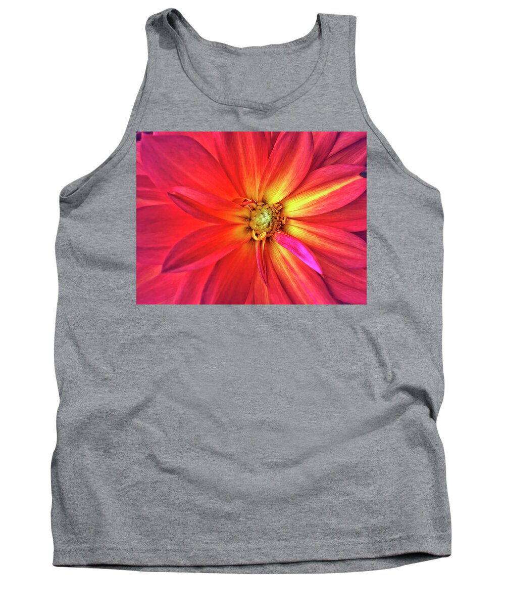 Dahlia Tank Top featuring the photograph Eye of the Storm by Jill Love