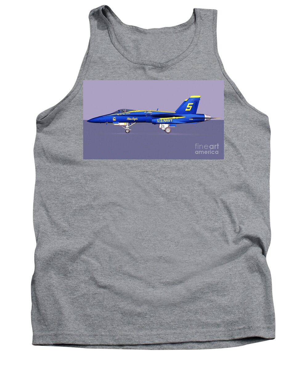 F18 Super Hornet Tank Top featuring the photograph F18 Super Hornet by Stanley Morganstein