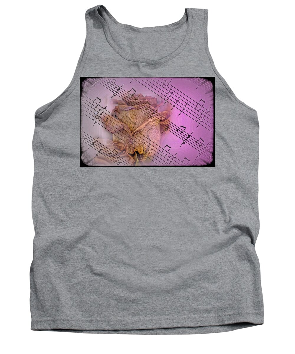 Music Tank Top featuring the photograph Faded Music by Ches Black