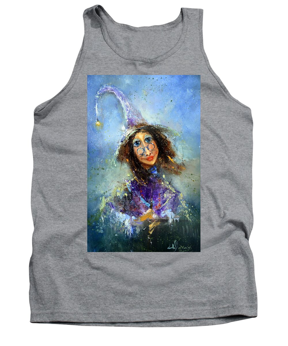 Russian Artists New Wave Tank Top featuring the painting Fairy by Igor Medvedev