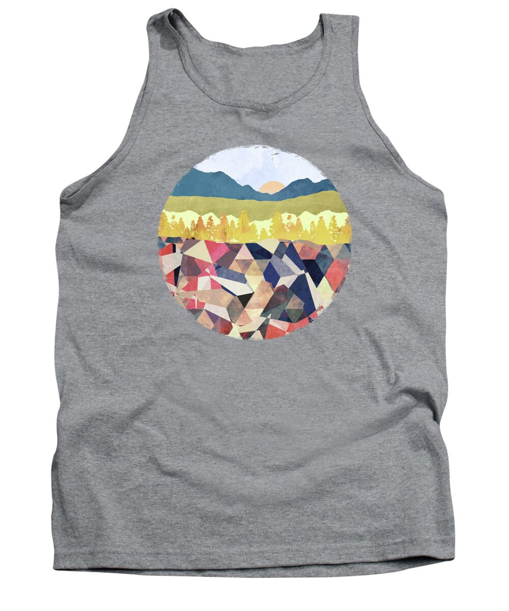 Fall Tank Top featuring the digital art Fall Afternoon Light by Spacefrog Designs