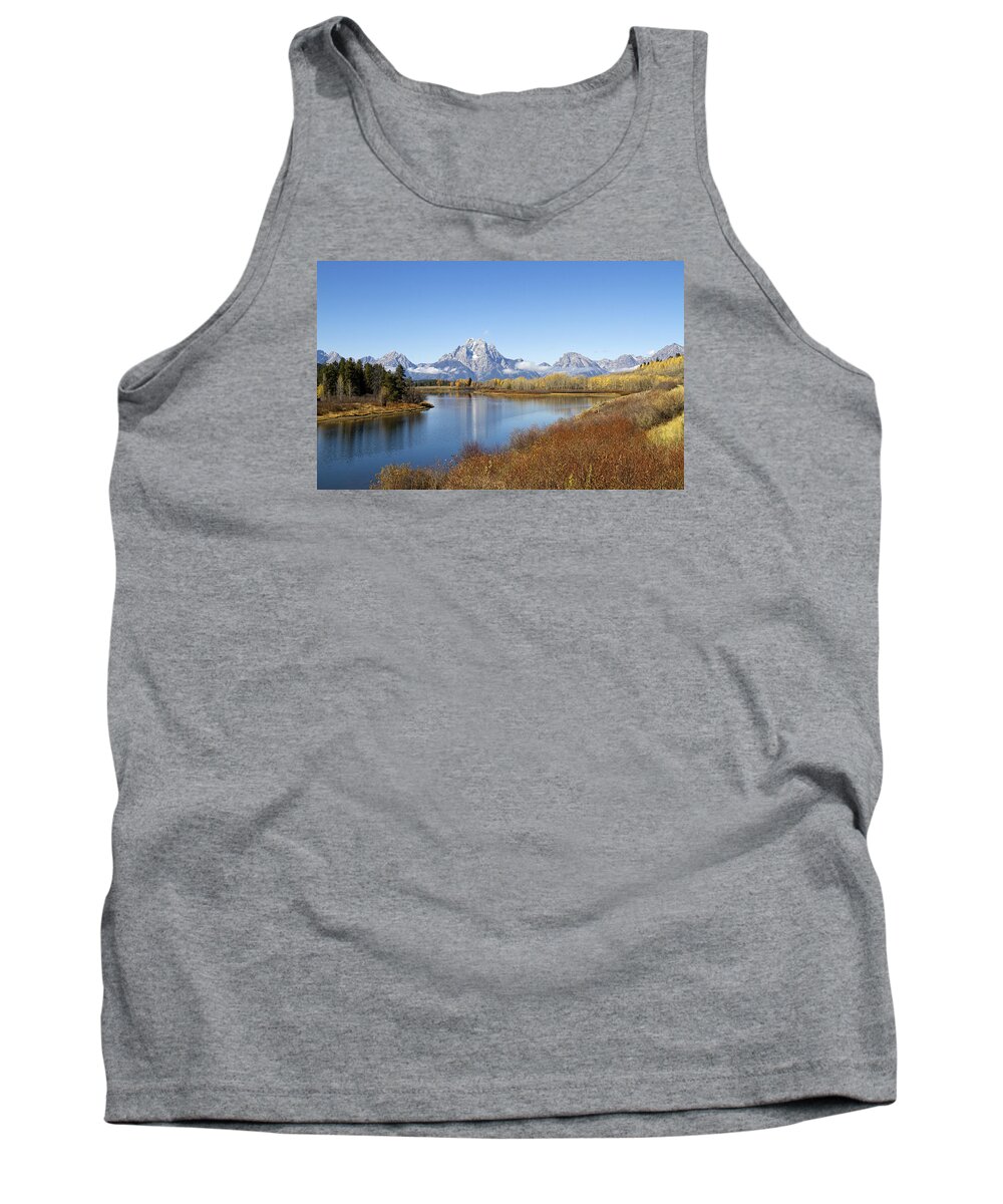 Tetons Tank Top featuring the photograph Fall at Teton -2 by Shirley Mitchell