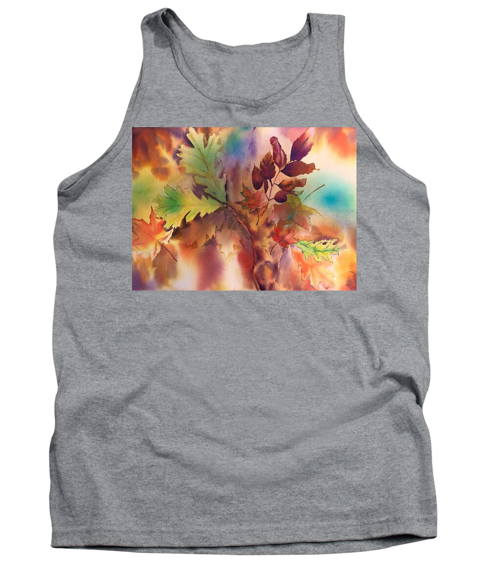 Fall Tank Top featuring the painting Fall Bouquet by Tara Moorman