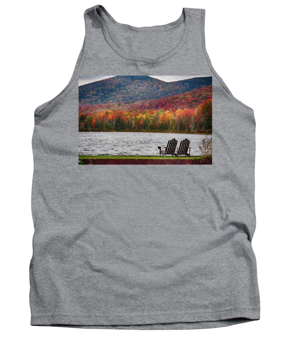 #jefffolger Tank Top featuring the photograph Fall foliage at Noyes Pond by Jeff Folger