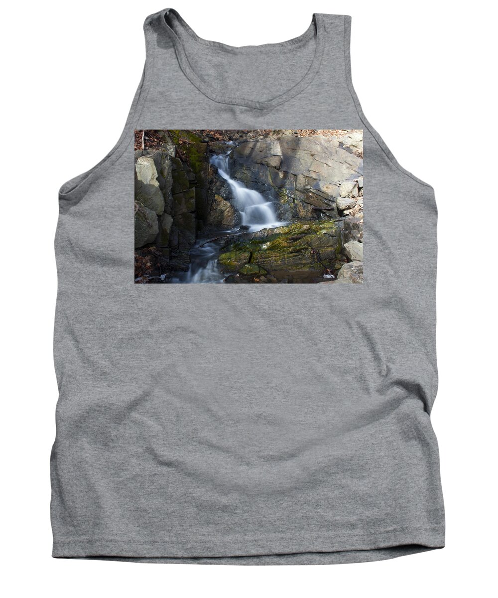 Waterfall Tank Top featuring the photograph Falling Waters in February #2 by Jeff Severson