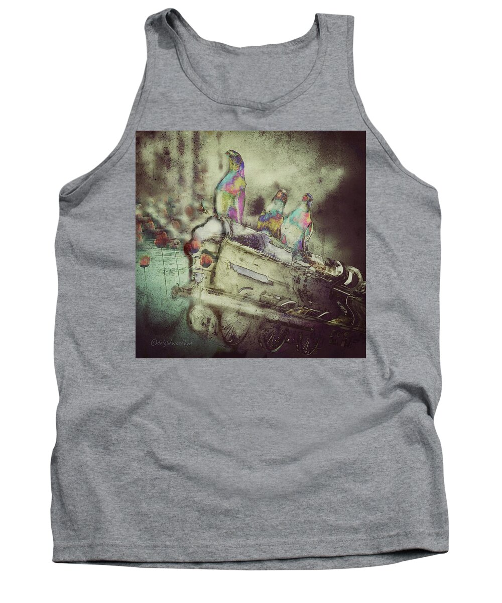 Parrots Tank Top featuring the digital art Family Vacation by Delight Worthyn