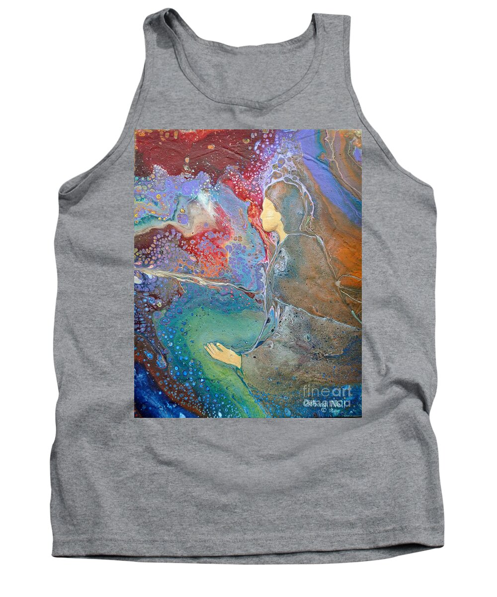 Prophetic Art Tank Top featuring the painting Father of Lights by Deborah Nell
