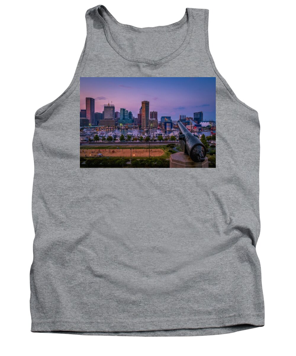 Baltimore Tank Top featuring the photograph Federal Hill In Baltimore Maryland by Susan Candelario
