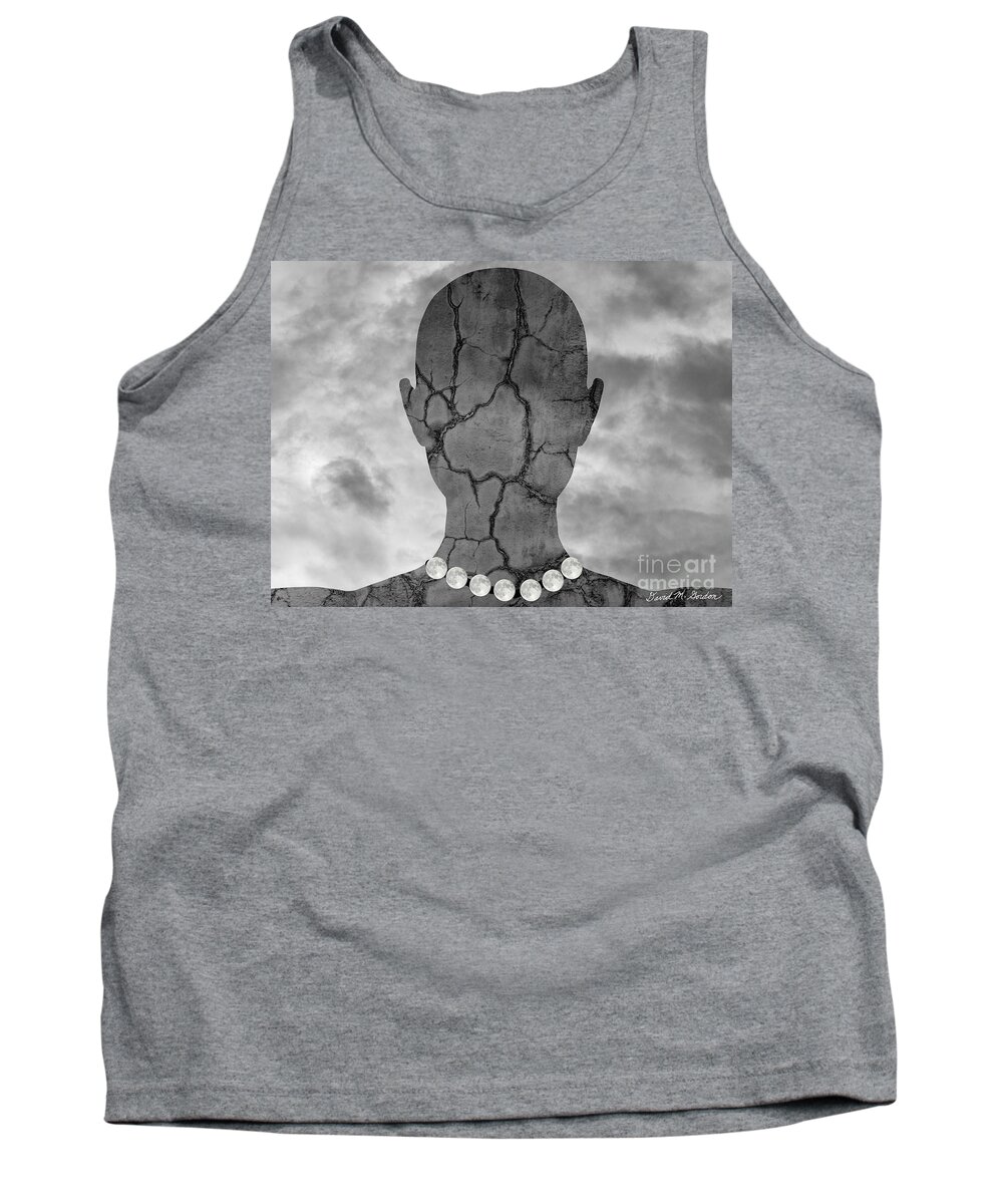 Moon Tank Top featuring the photograph Moon Necklace by David Gordon