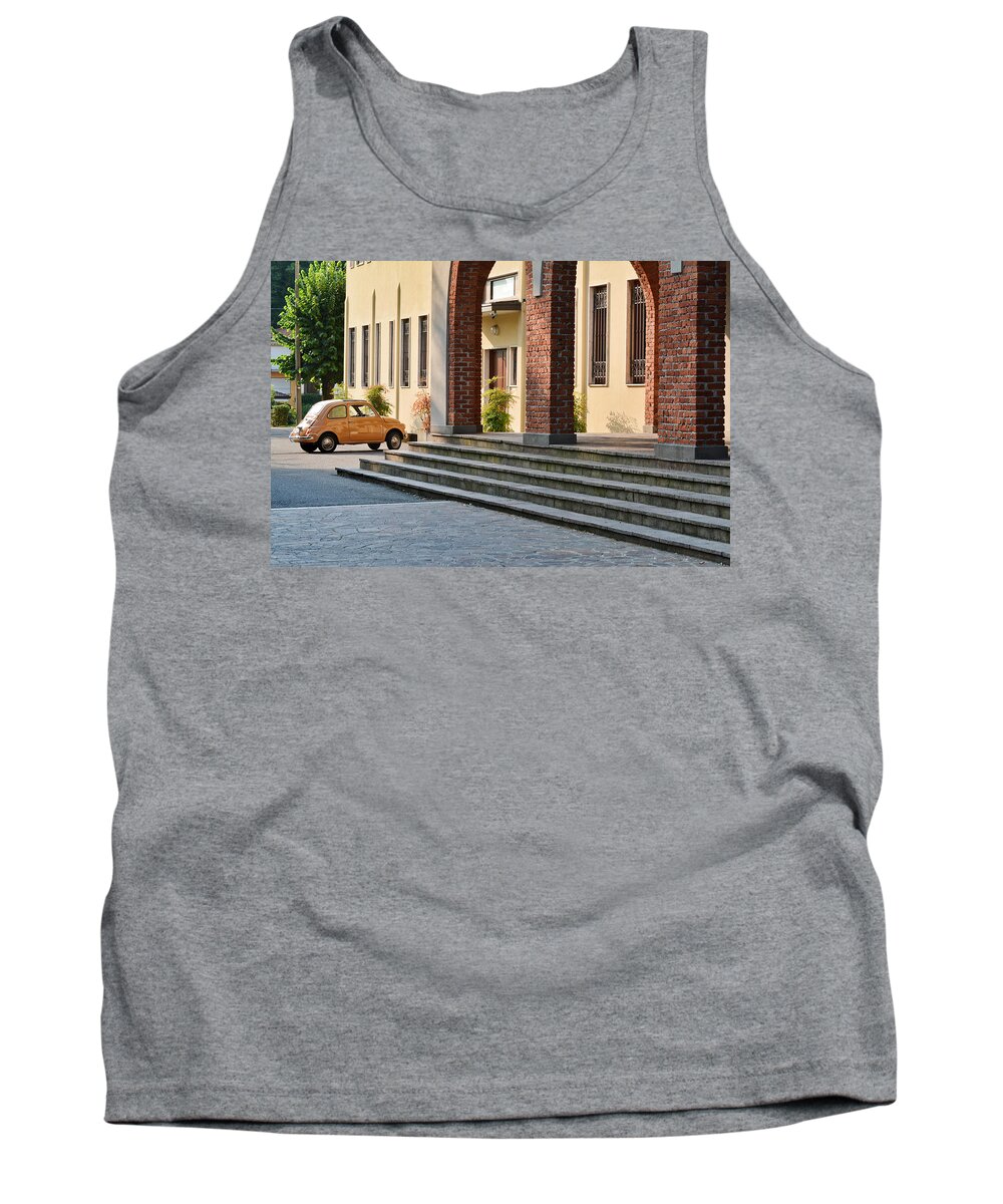 Como Tank Top featuring the photograph Fiat 500 by Fabio Caironi