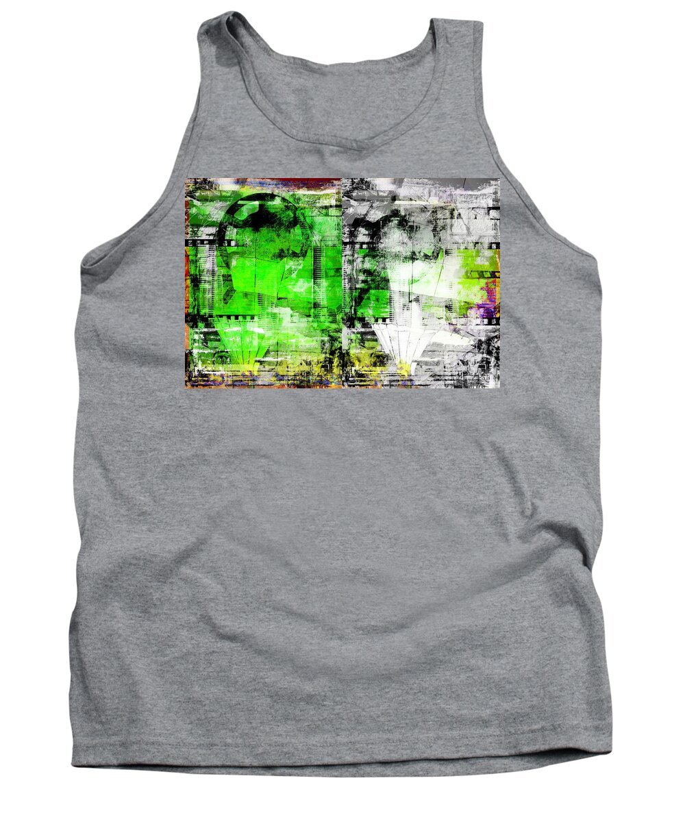 Abstract Tank Top featuring the digital art FilmTape by Art Di