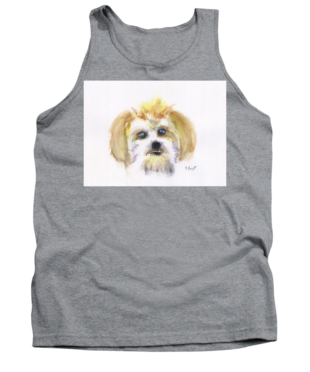 Finnegan Tank Top featuring the painting Finnegan by Frank Bright