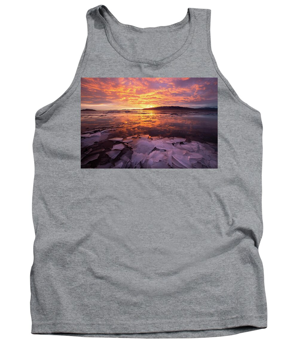 Fire Tank Top featuring the photograph Fire and Ice by Wesley Aston