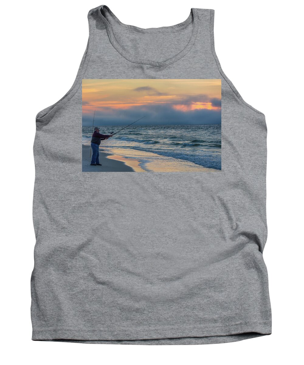 Alabama Tank Top featuring the photograph Fish on in Alabama by John McGraw