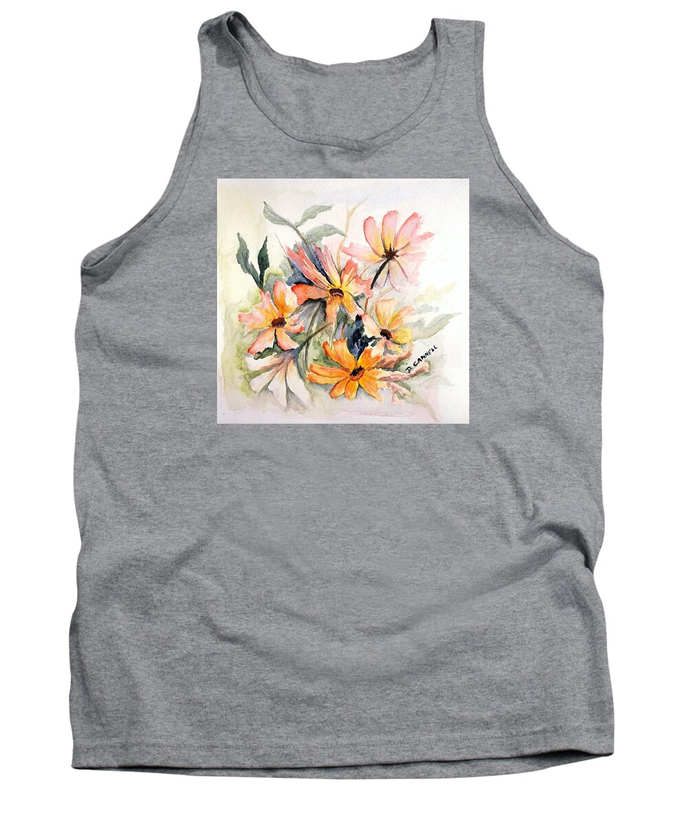 Flower Tank Top featuring the painting Flower study eighteen by Darren Cannell