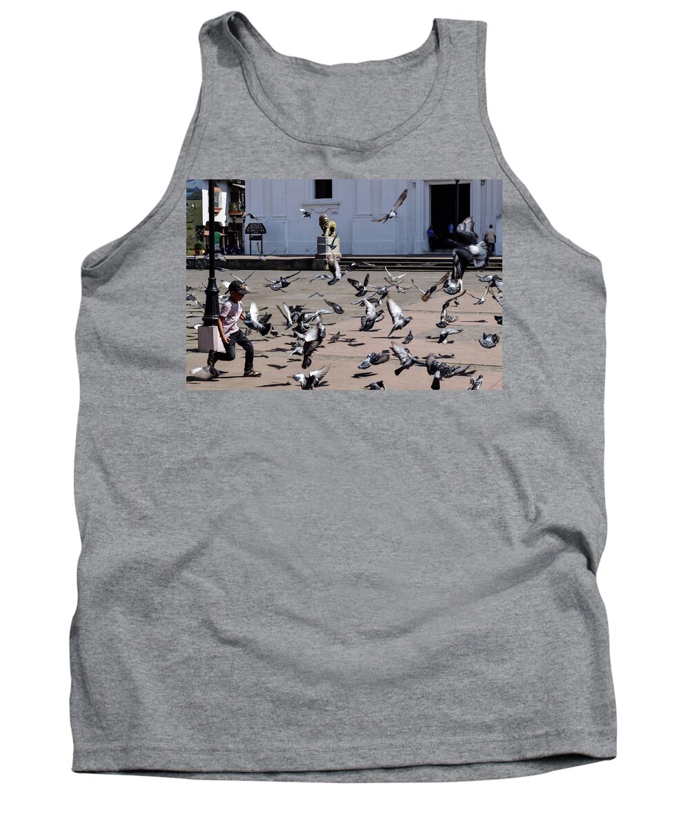 Innocence Tank Top featuring the photograph Fly Birdies Fly by Nicole Lloyd