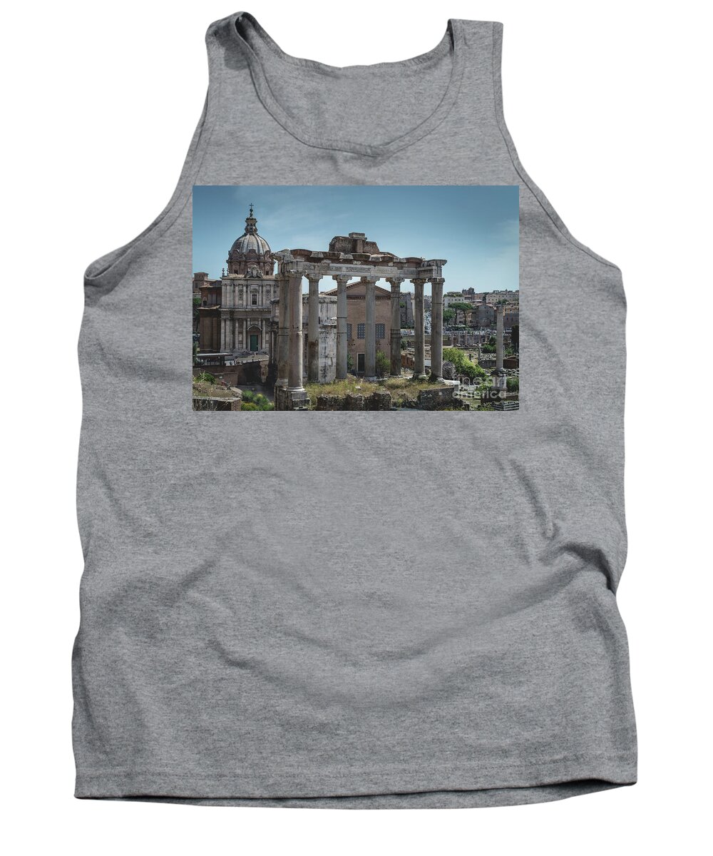 Foro Tank Top featuring the photograph Foro Romano, Rome Italy 3 by Perry Rodriguez