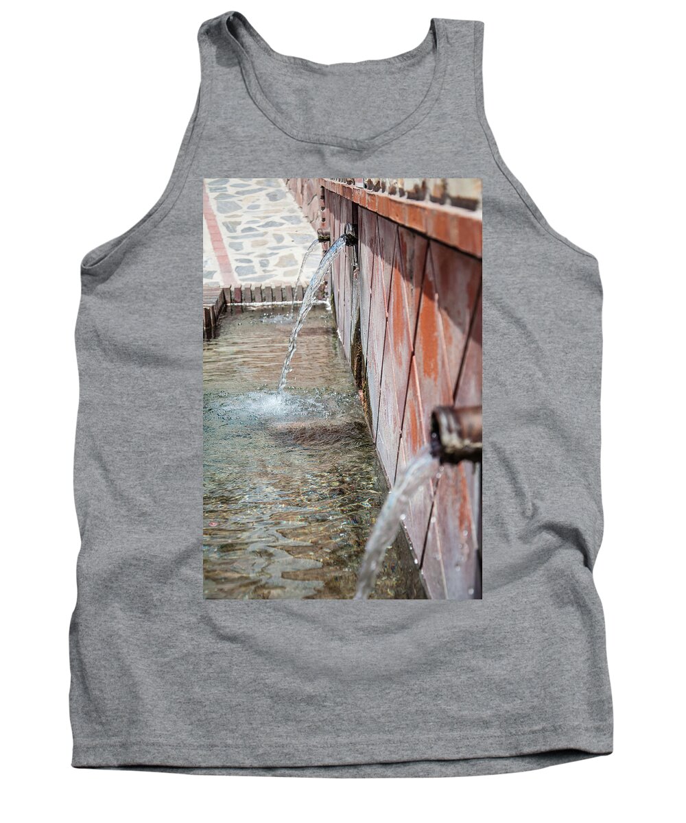 Andalucia Tank Top featuring the photograph Fountain by Geoff Smith
