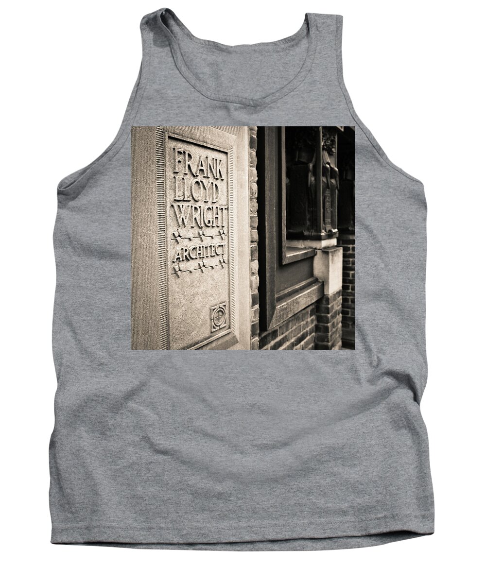 Frank Tank Top featuring the photograph Frank Lloyd Wright's Studio by Niels Nielsen