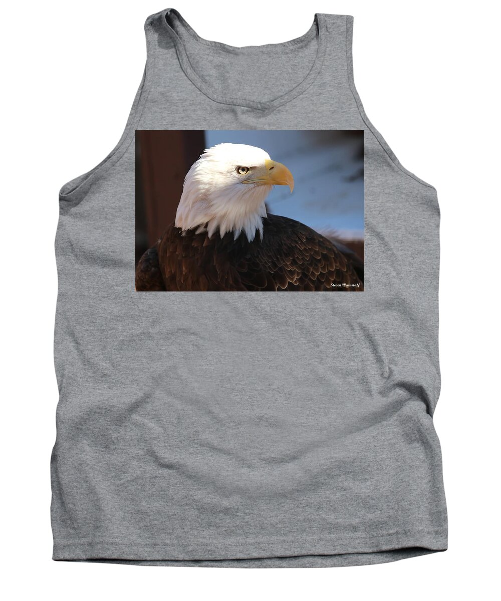 Bird Tank Top featuring the photograph Freedom's Face by Steve Warnstaff
