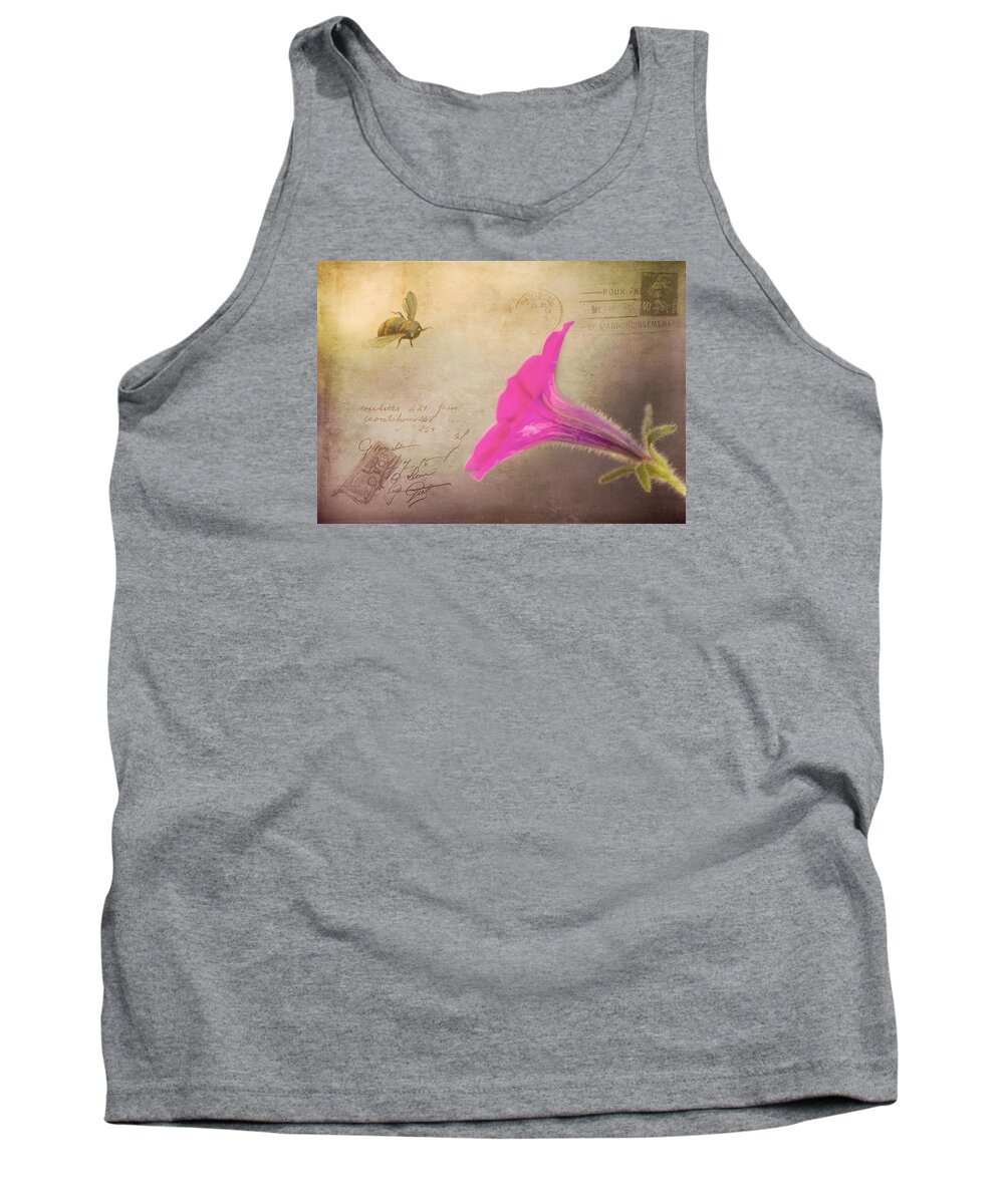 Postcard Tank Top featuring the photograph French Post by Cathy Kovarik