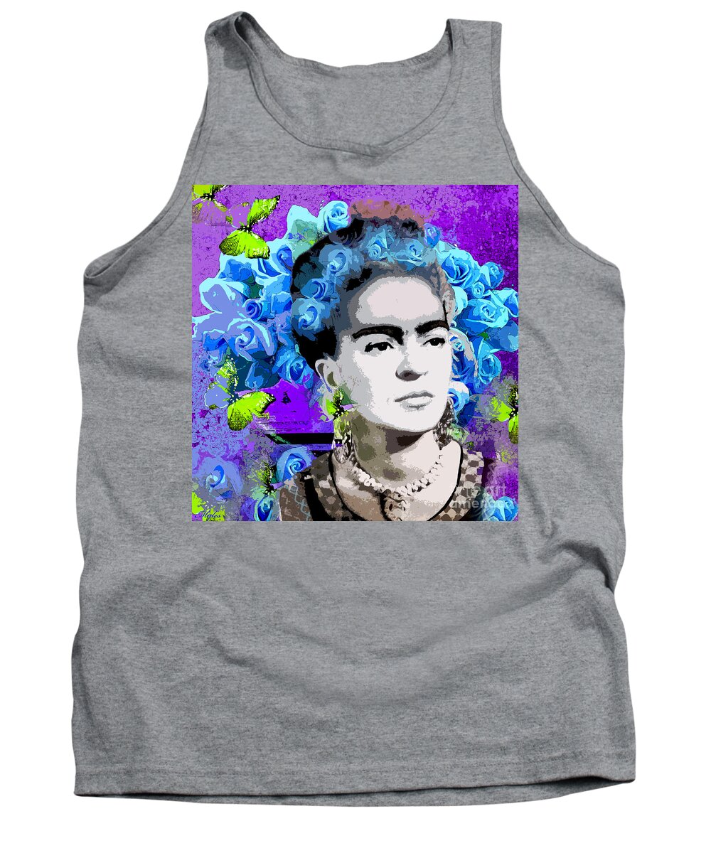 Frida Kahlo Tank Top featuring the painting Frida Kahlo by Saundra Myles