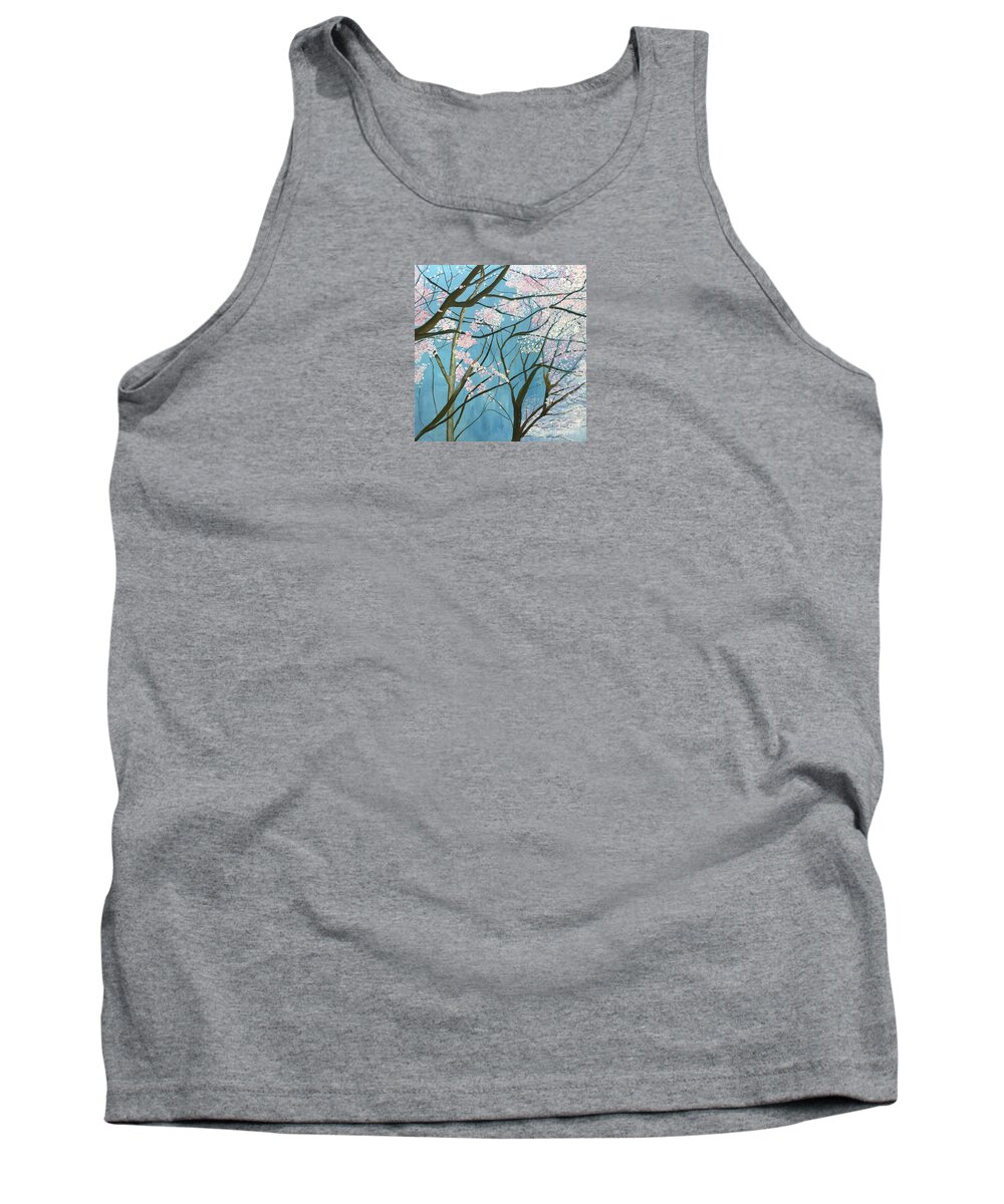 Trees Tank Top featuring the painting From Lindsay by Kate Conaboy