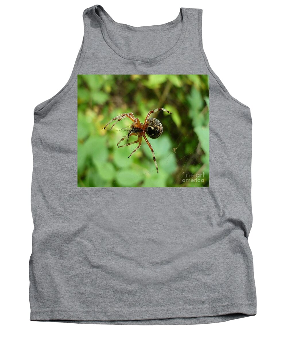 Spider Tank Top featuring the photograph From Under by 'REA' Gallery