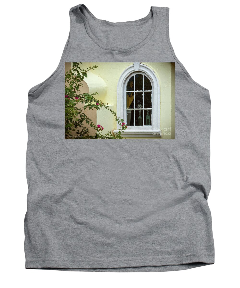 Florida Tank Top featuring the photograph Garden Window by Todd Blanchard