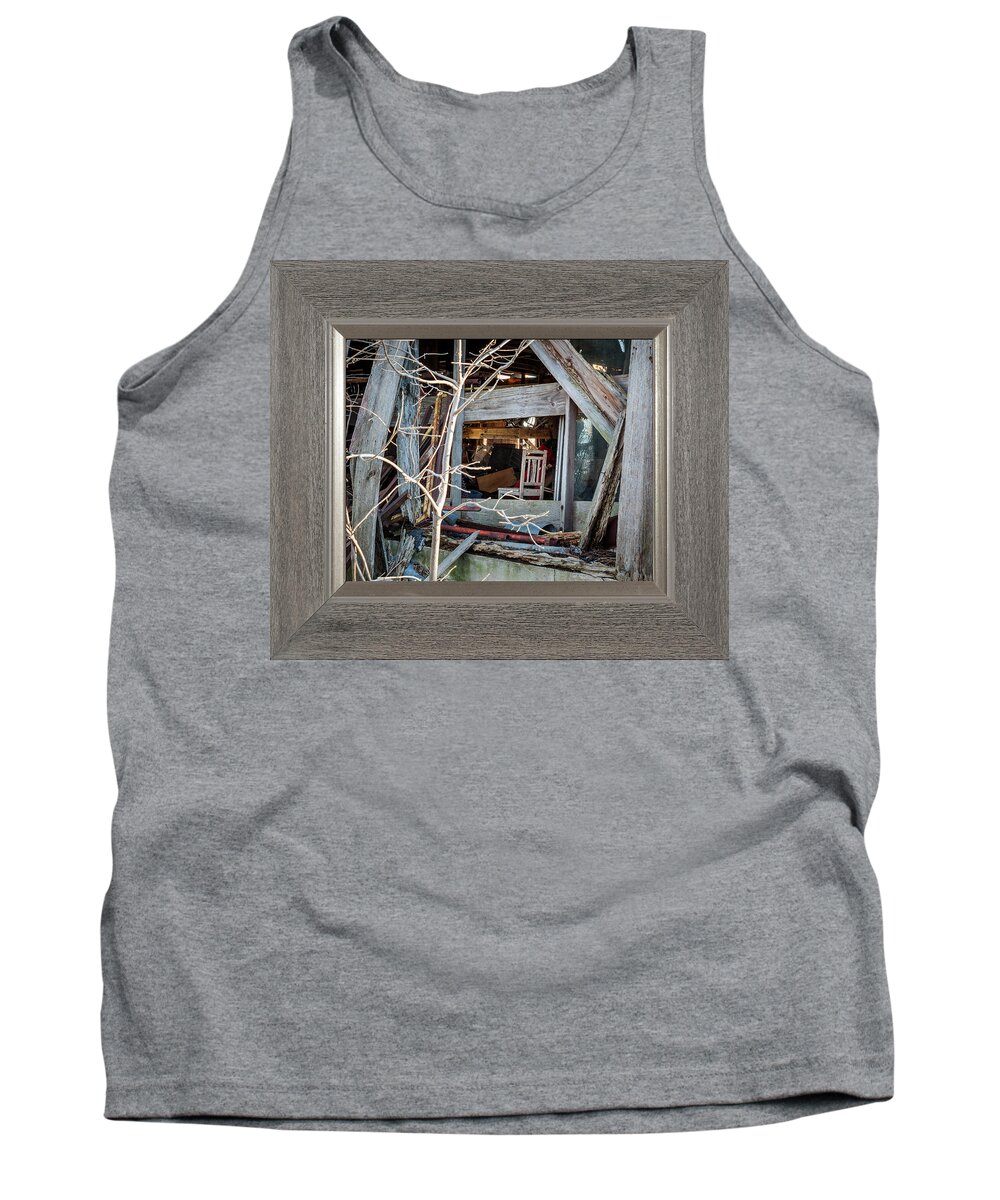 Ghost Tank Top featuring the photograph Ghost Chair by David Coblitz