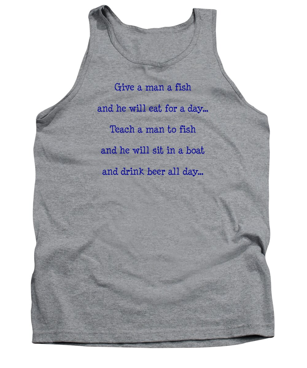 Give A Man A Fish Tank Top featuring the photograph Give a Man a Fish by Pat Cook