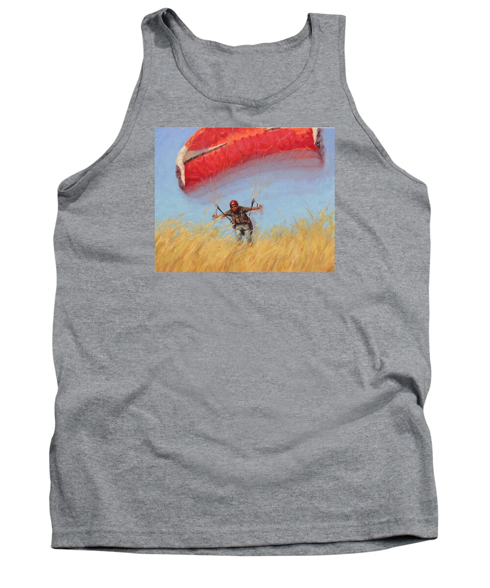 Portrait Tank Top featuring the painting Glider 2 by Snehal Page