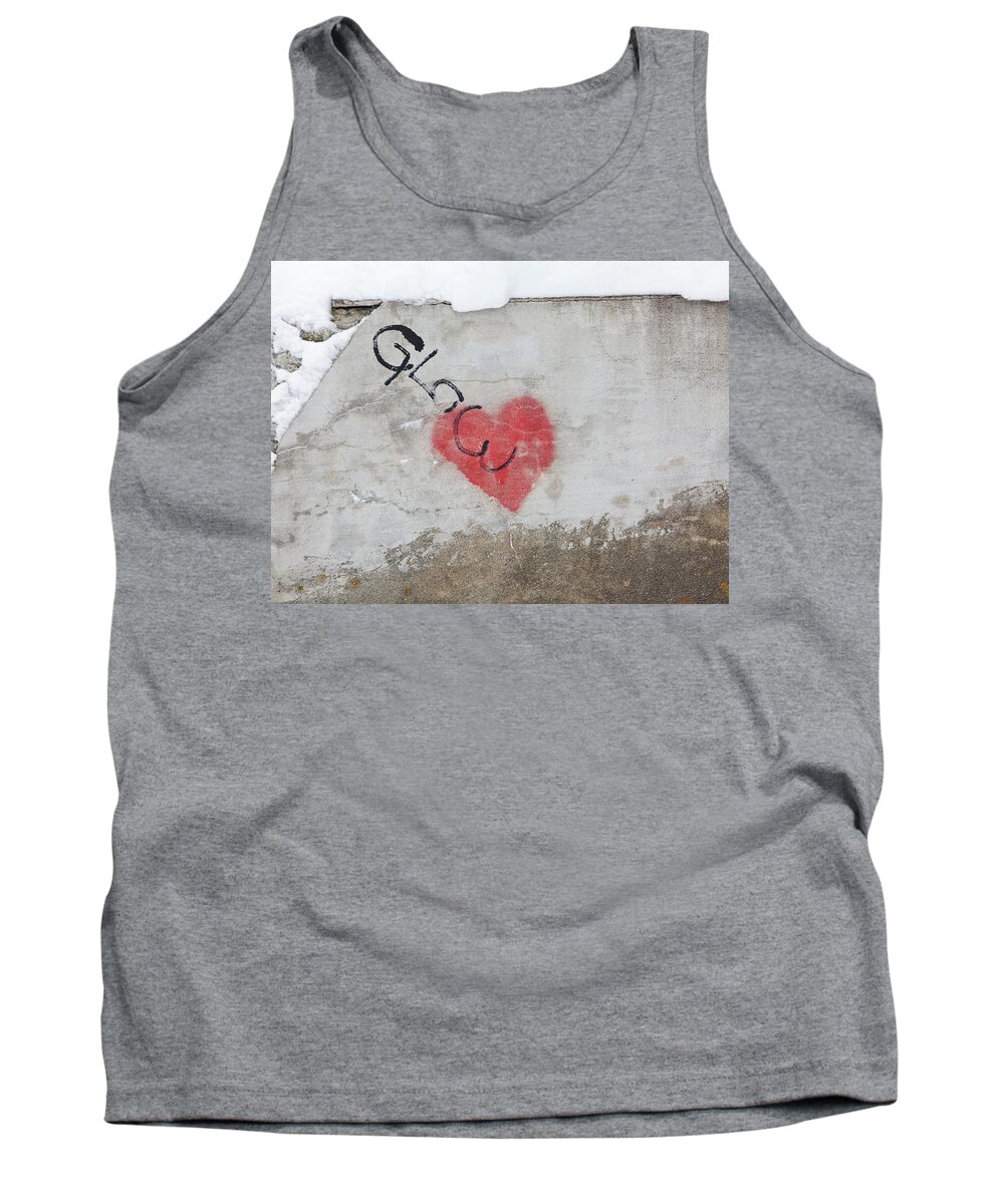 Heart Tank Top featuring the photograph Glow Heart by Art Block Collections